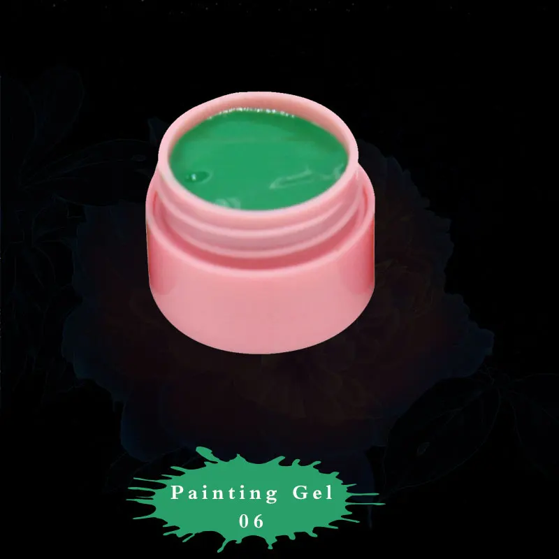 Painting Gel 06 Роскошный палец 1 шт. краска гель для ногтей УФ-цветной нарисованной линии 2.5D резные моделирование скульптура ногти "сделай сам" краска красота женщина макияж - Цвет: Painting Gel 06