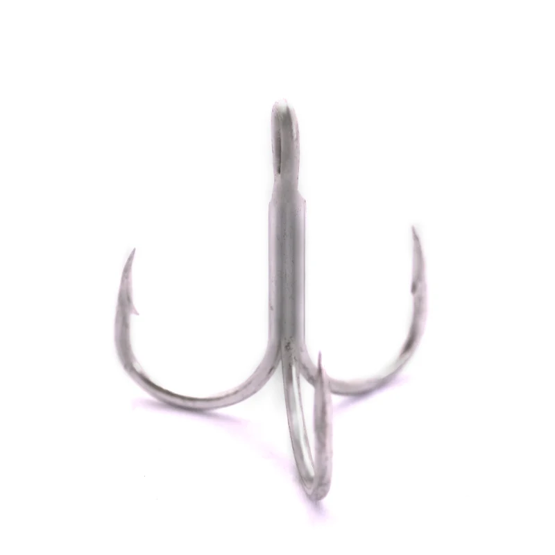 10 штук/коробка 1#2#4#6#8#10# Супер острые тройные крючки "Origin" с тремя якорями из высокоуглеродистой стали с кровавым пазом и голой зазубренной поверхностью.