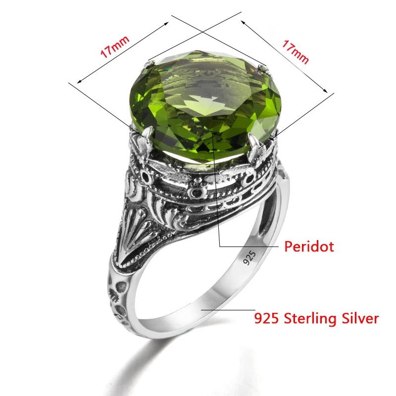 Victoria Стиль восстановление древних способов 1.2ct создан камень рождения Перидот