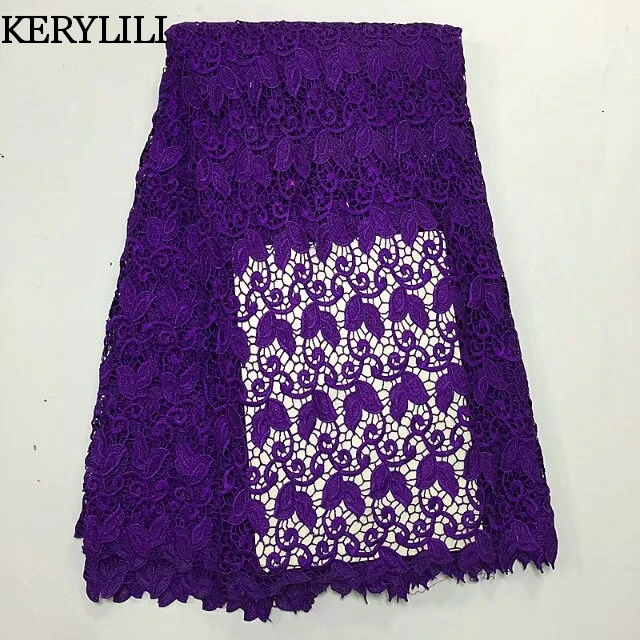KER YLILI Orange Red New African Cord Lace Fabric High Quality Guipure Nigerian Wedding French 5Y KRL-5679 | Дом и сад