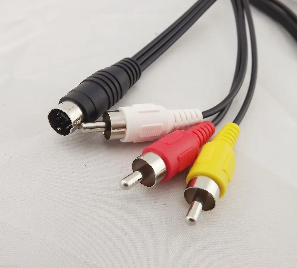 1 шт. 5 футов S видео 7 контактный штекер к 3 RCA разъем AV Аудио Видео адаптер кабель