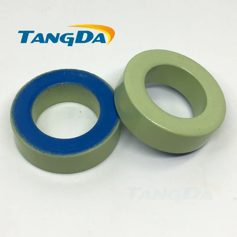 

T141 -52 Iron powder cores T141-52 OD*ID*HT36*22*11mm 69nH/N2 75ue Iron dust core Ferrite Toroid Core toroidal green blue AG