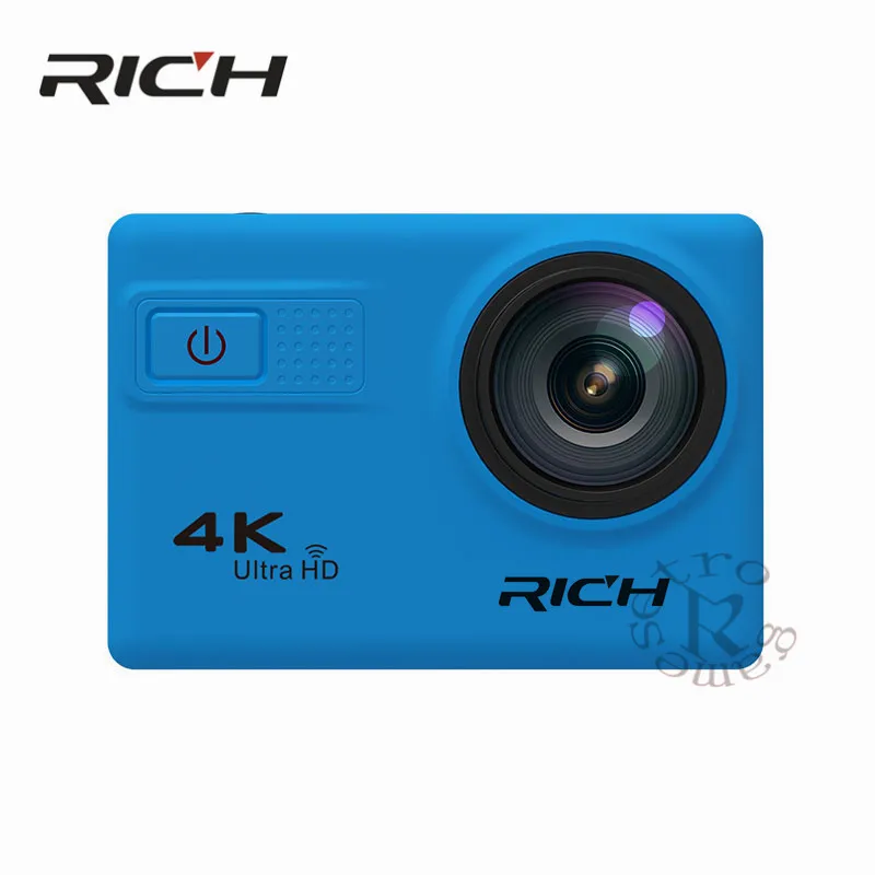 Экшн камера RICH F68B 4K Wi Fi ЖК дисплей 2 0 дюйма водонепроницаемая 12 МП 170