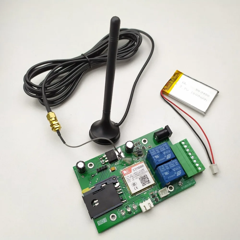 HUOBEI RTU5015Plus GSM ворота открывания двери плата управления с SMS Пульт дистанционного управления дополнительная батарея для отключения питания сигнализации