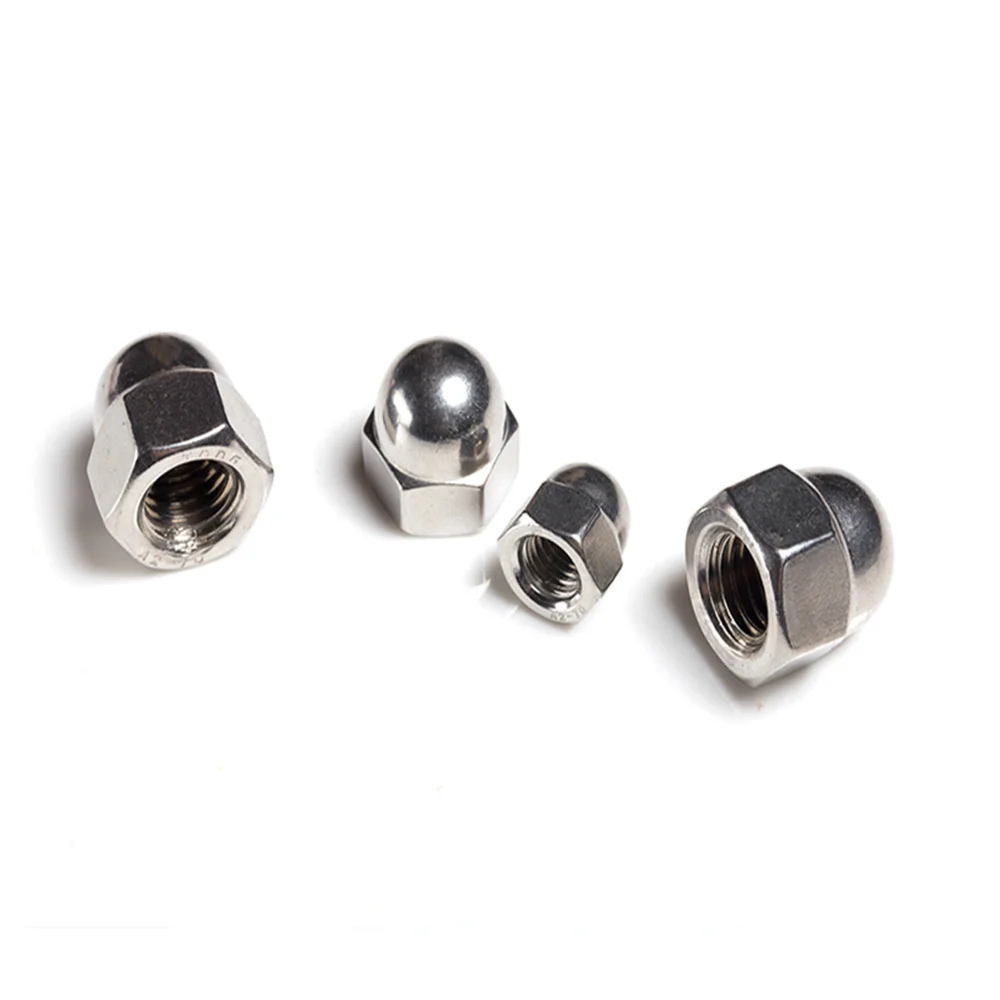 Купольная гайка M3/M4/M5/M6/M8/M10/M12 DIN1587 304 из нержавеющей стали|Гайки| |