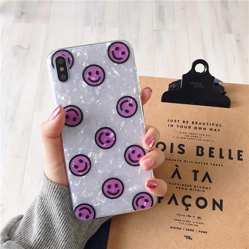Простой Улыбающееся уход за кожей лица раковины Мягкие силиконовые чехол для