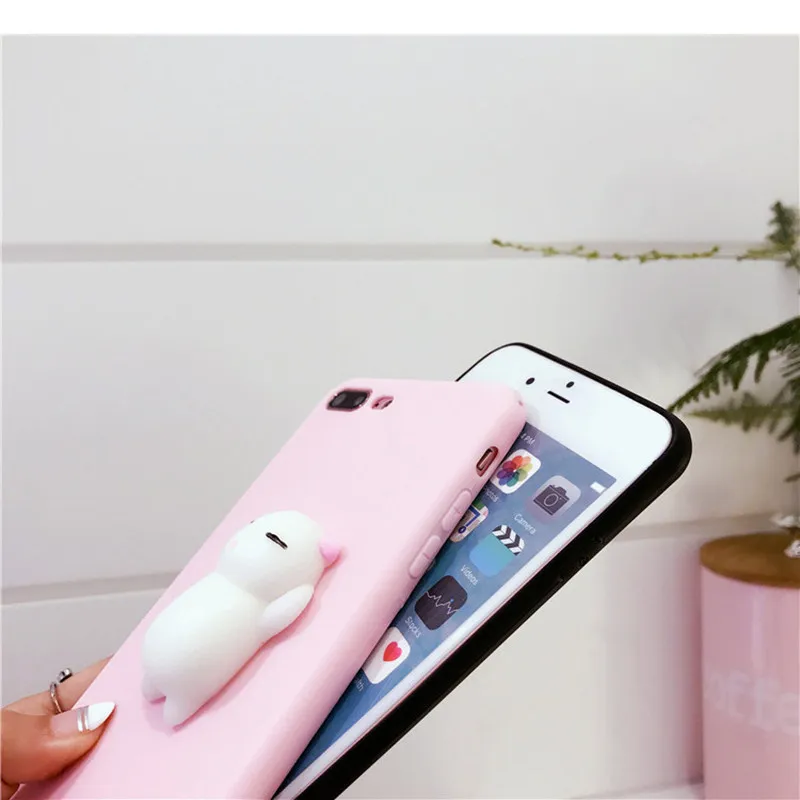 Мягкий ТПУ чехол для телефона с милым котиком для снятия стресса для iPhone X XR Xs Max