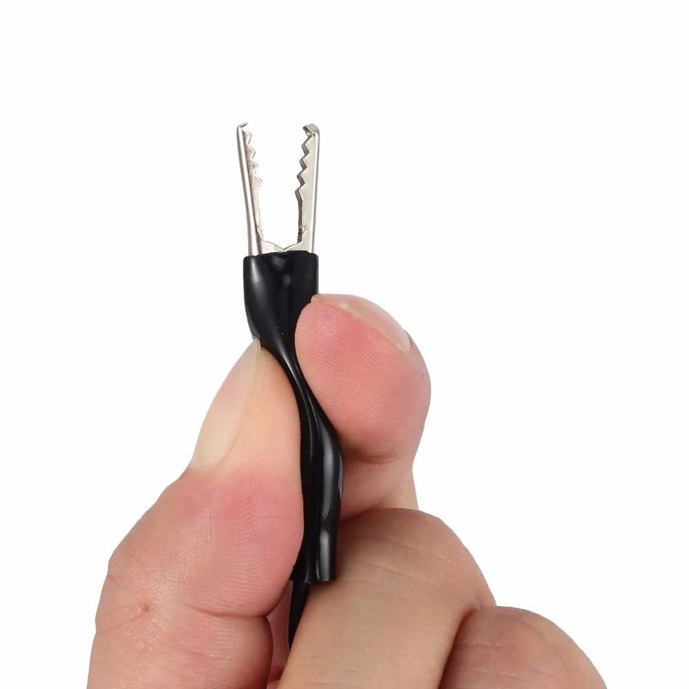 30 шт. зажимы аллигатора набор тестов 1A 24 AWG Guage 50 см Тестовый Кабель для Цифровой мультиметр Зажимы 5 цветов Тестовые провода