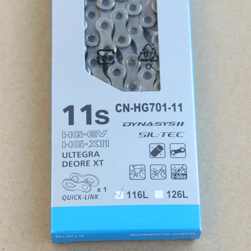 Shimano 11 S цепь HG601 HG701 CN-HG901-11 105 Ultegra XT Dura-ace XTR скоростная с быстрым соединением | Спорт