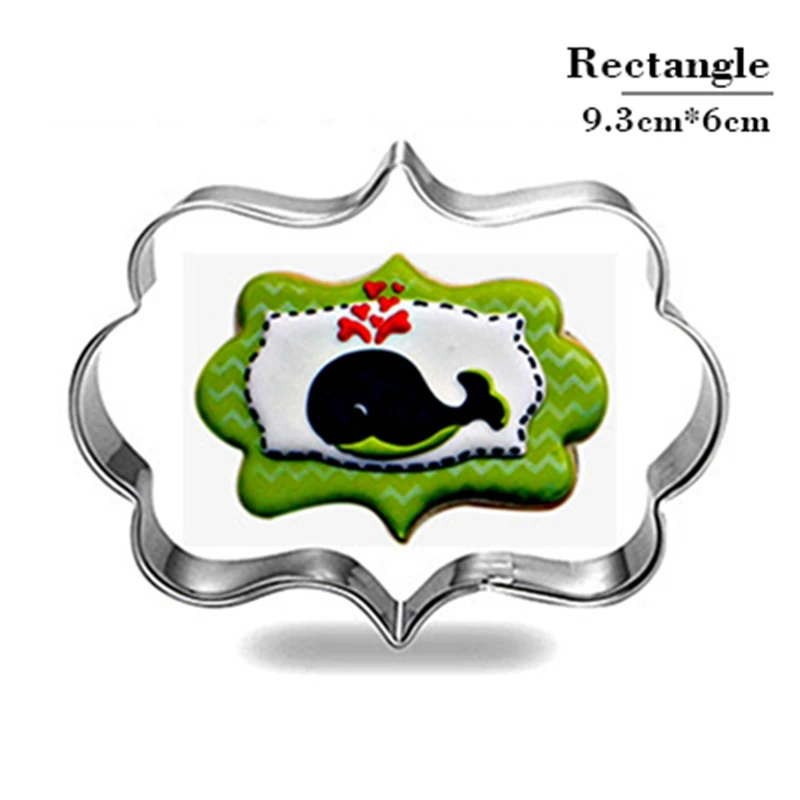 

Frame Style Cookie Tools Biscuit Cutter Stainless Steel Baking Mold Sugarcraft Pastry Tools Kitchen Accessories Baking Fondant