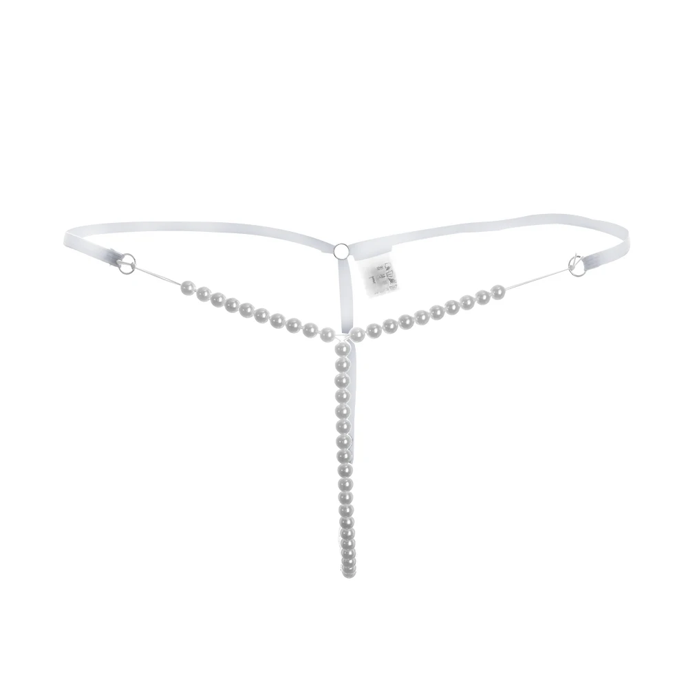 1pc Sexy Pearl G-string Elastic Seamless Briefs Thongs Underwear Nightwear Women's Fashion Panties | Женская одежда
