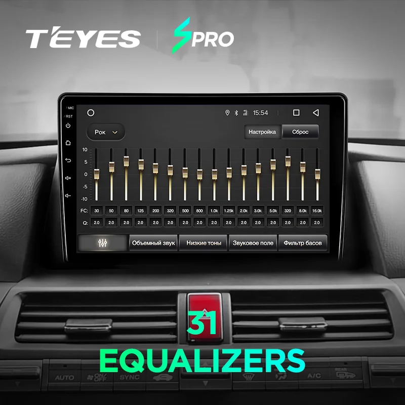 TEYES SPRO Штатная магнитола для Хонда Кросстур 1 Honda Crosstour 1 TF 2009 2010 2011 2013 Android 8.1, до 8-ЯДЕР, до 4+ 64ГБ 32EQ+ DSP 2DIN автомагнитола 2 DIN DVD GPS мультимедиа автомобиля головное устройство