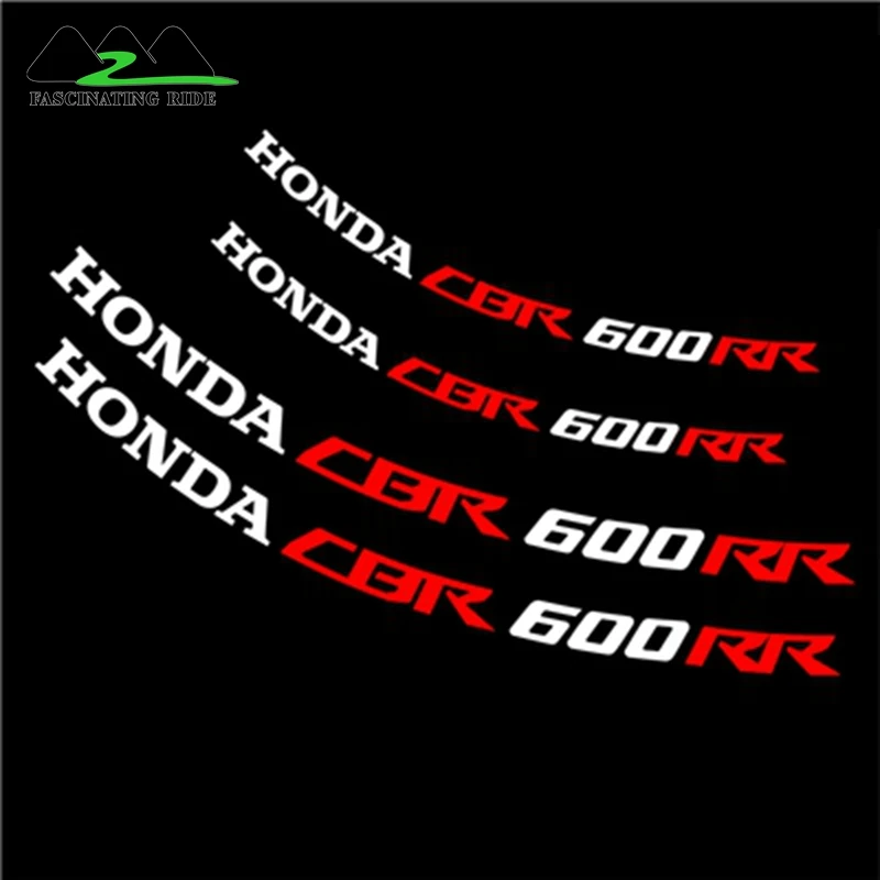 600R Для honda CBR1000RR 600R 300R CBR650F мотоциклы колеса наклейки водонепроницаемый Светоотражающие Обода наклейки передние и задние пользовательские внутренний обод - Цвет: 600R