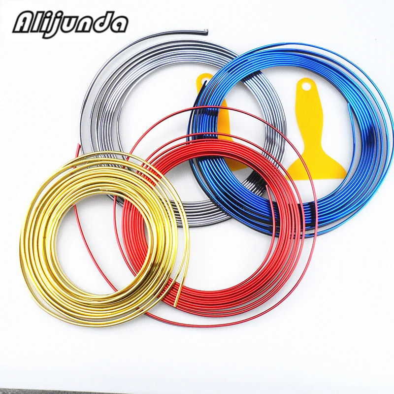 Новинка 5 м Декоративные наклейки для салона автомобиля декоративная линия Volvo S40