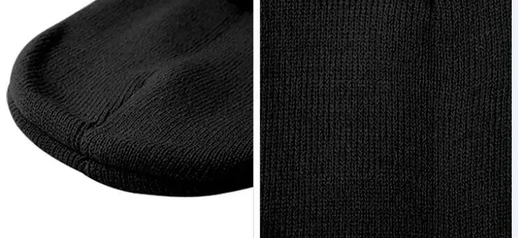 One Piece Straw Hat Trafalgar D Water Law Baseball Caps Kpop Knitted Winter Warm Hats Men Women Boys Girls Elastic Black