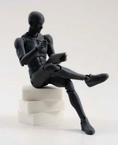 SH. Figuarts 15 см эскиз тела Кун/тело Чан DX набор подвижный мужской \ Женский ПВХ фигурка Коллекционная модель игрушки модель сплошной черный