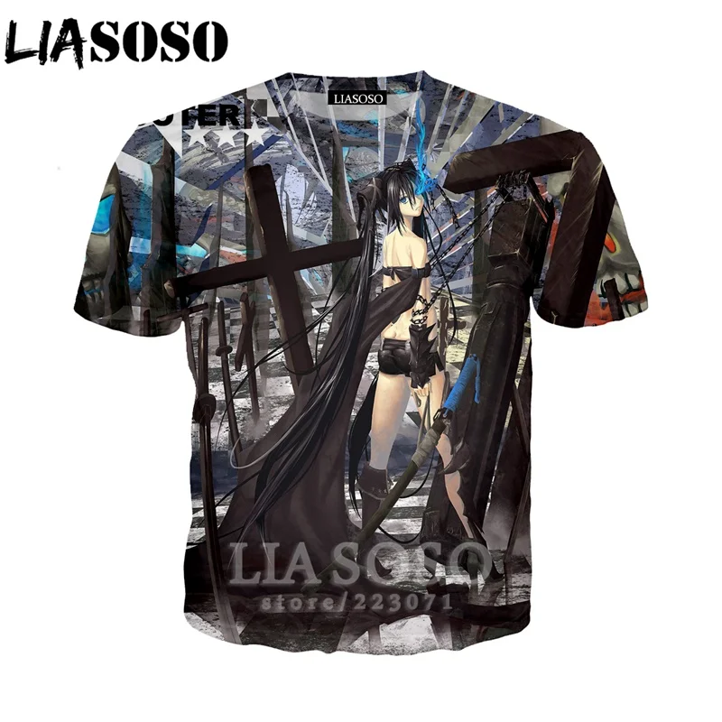 LIASOSO Новинка лета 2019 мужская и женская футболка с коротким рукавом 3D принтом в
