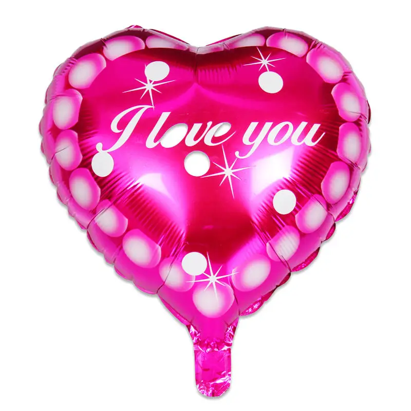 I love you фольгированные гелиевые шары на день рождения с буквами вечерние фольгированные алюминиевые красные сердечные шарики для свадебного украшения