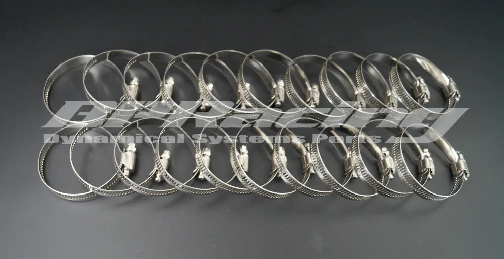 

20 Pcs x 1.26" (32 mm)/ Clamping Range 18 mm to 32 mm Stainless Steel Clamps