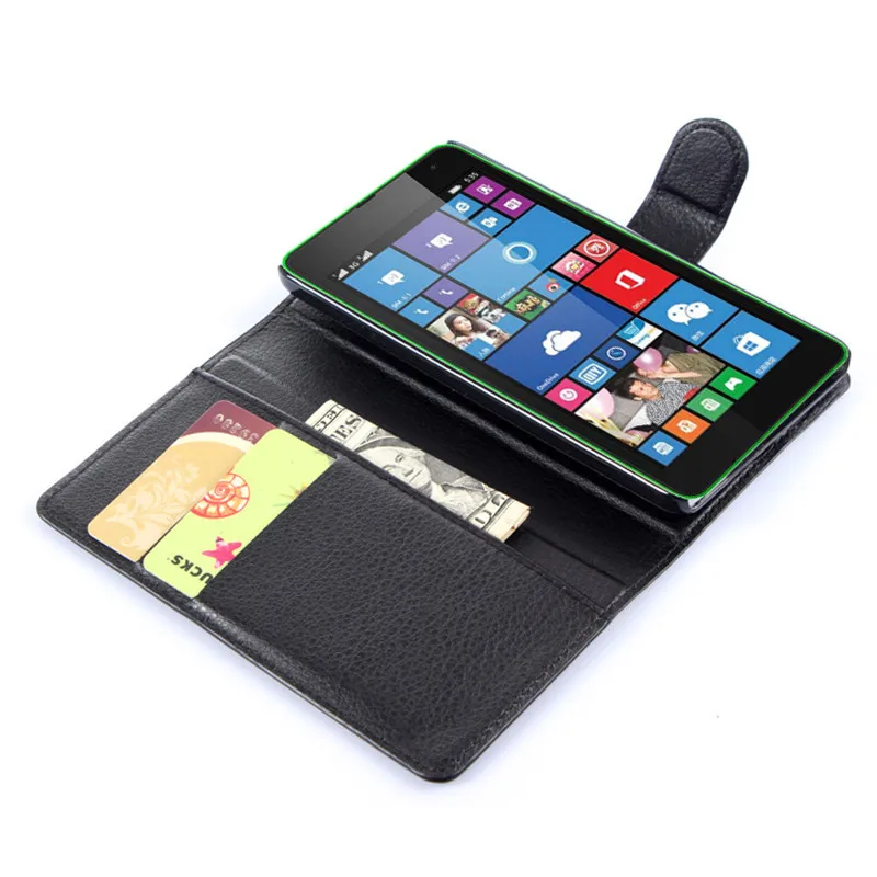 Кожаный чехол книжка для Nokia Lumia 535 N535 с двумя слотами sim карт 1090 1091 5 дюймов задняя
