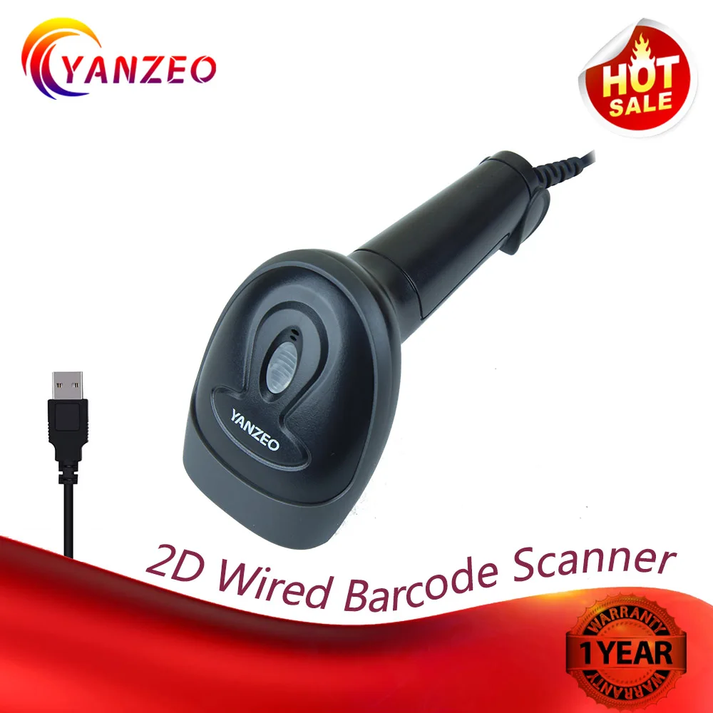 Ручной сканер штрих кодов Yanzeo C2000 1D/2D|Сканеры| |