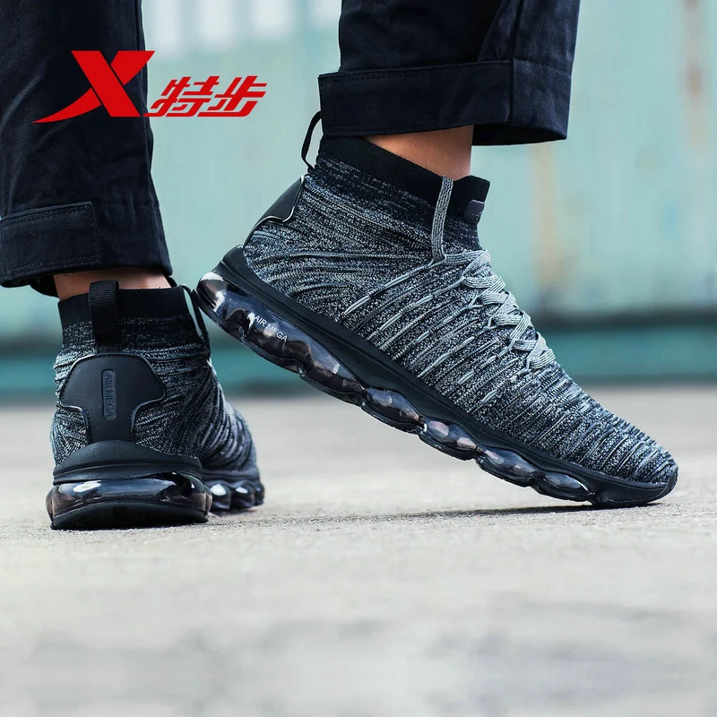 Xtep AIR MEGA мужские кроссовки для бега трикотажные с воздушной подушкой дышащие