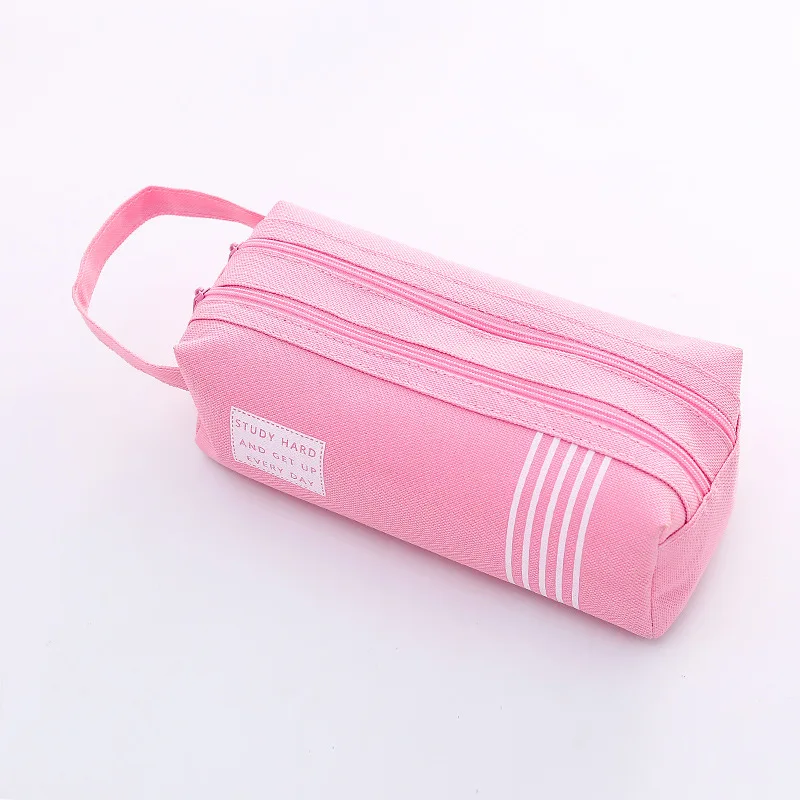 Чехол для карандашей trousse scolaire pink ferace cartuchera para lapices school etui kawaii холст большой емкости kalem kutusu newme box - Цвет: H