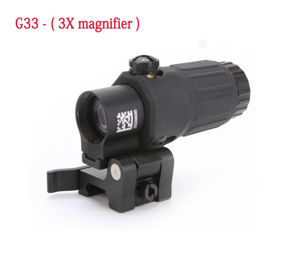 G33 - 3x magnifier SPINA двойной рельс 1x33 мм Красный точка зрения M4.S AR AK прицел с подъемным креплением и задний направляющий рельс Крепление подходит 21 мм Пикатинни - Цвет: G33 - 3x magnifier