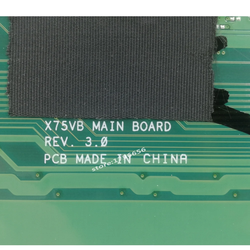 X75VC материнская плата для ноутбука For Asus X75VB X75VD X75V F75V тест оригинальная 4G RAM I5 CPU