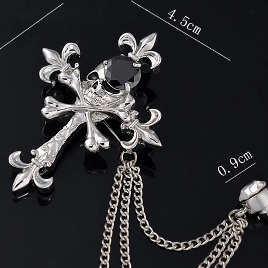 2020 модные украшения цепи штырь отворотом мужской костюм с украшением в виде