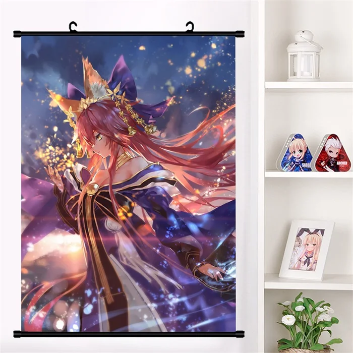 H Японское аниме Манга Fate/большой заказ FGO сексуальный tamamo no Mae Косплей стены прокрутки Фреска плакат настенный висящий плакат домашний декор сбор - Цвет: H