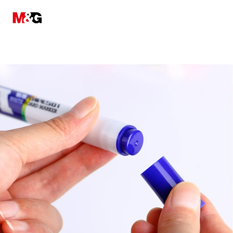 M & G оптовая продажа 10 шт. цветной стираемый Маркер для белой доски ручки