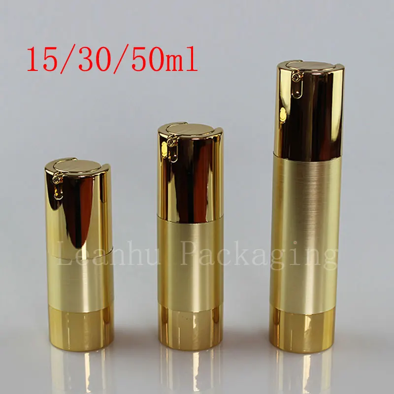 gold airless packaging for cosmetic container with pump bottle | Красота и здоровье
