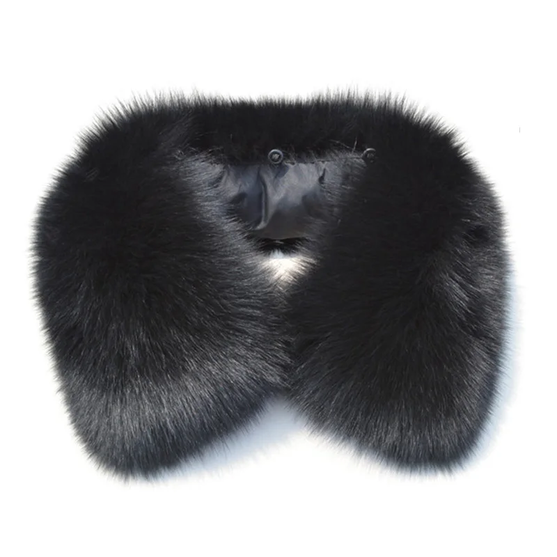 Мужской меховой воротник из натурального Лисьего меха зимние шарфы воротники