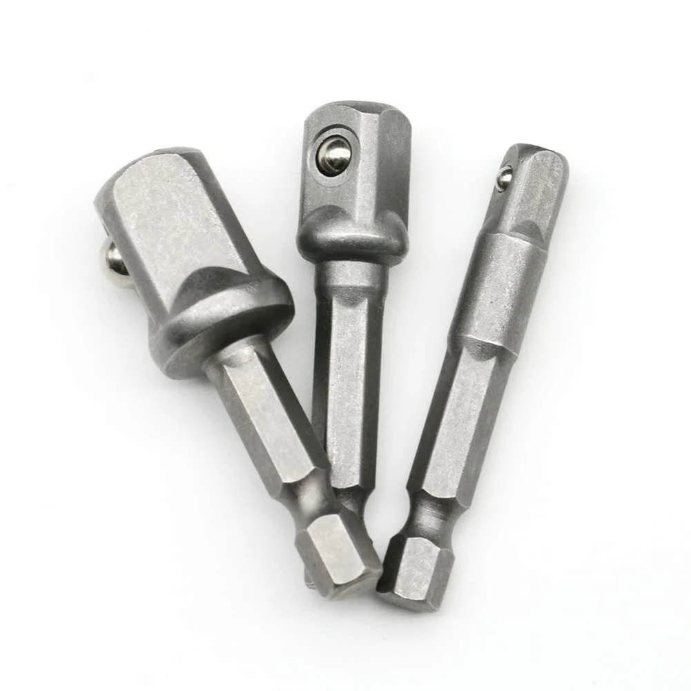

3pcs 50mm 1/4 3/8 1/2 Inch Hex Square Bits Square Head Screwdriver Bits Alloy Steel Magnetic Screwdriver Bits Set Hand Tools
