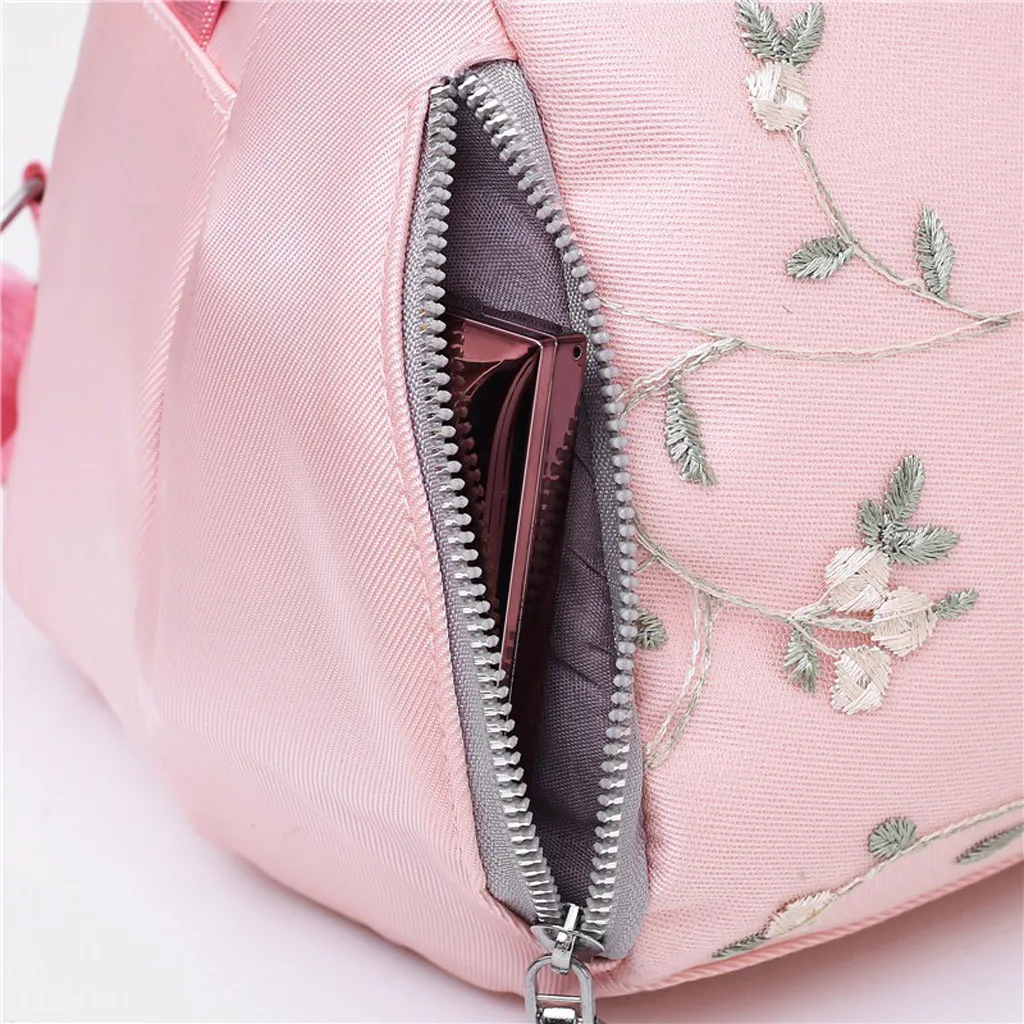 Fashion Women’s Solid Color Fringed Printed Zipper Backpack Fringed printed zipper solid backpack bag June17