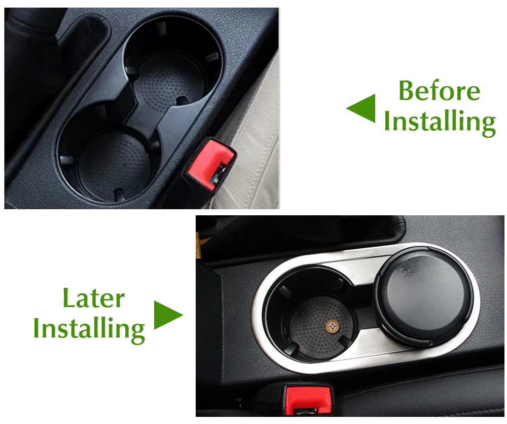 Автомобильный Стайлинг держатель для стакана воды из нержавеющей стали