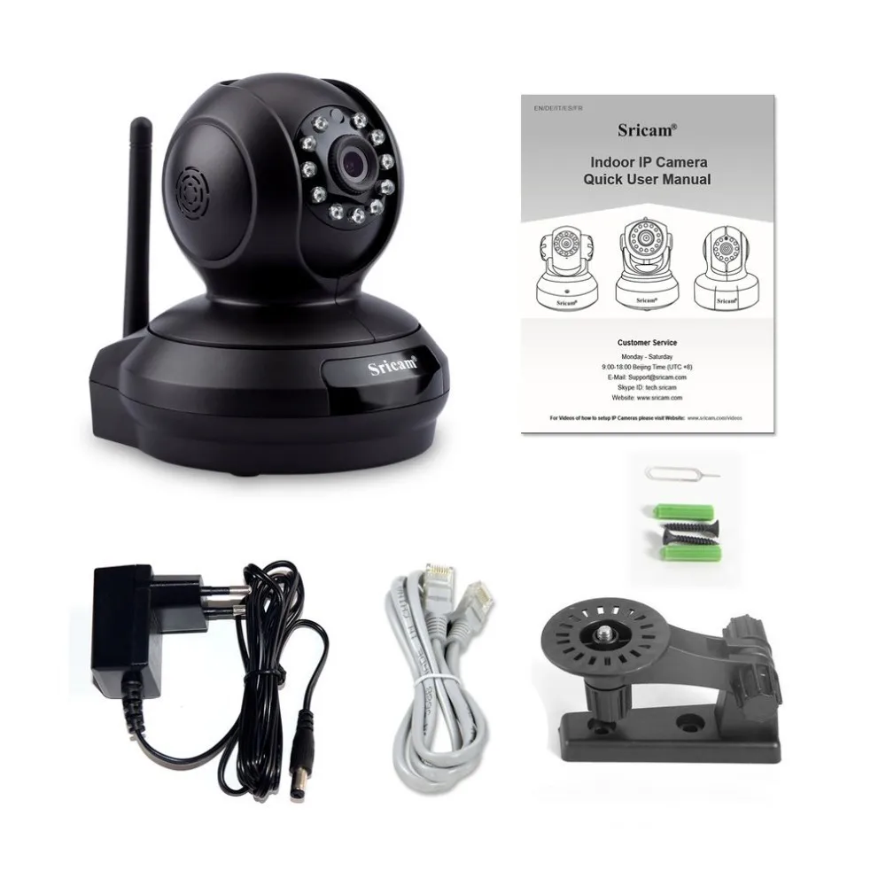 Оригинальная Беспроводная ip-камера Sricam SP019 Full HD1080P H.264 с высоким разрешением, Поддержка P2P CCTV, Wi-Fi, IP PTZ камера для домашней безопасности