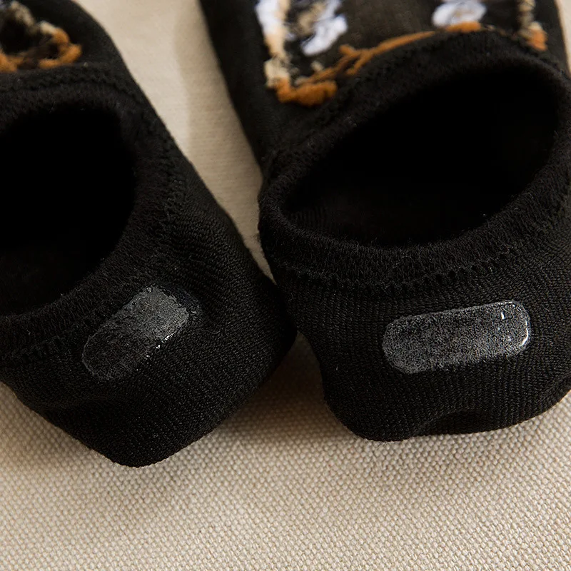 Носки невидимки хлопковые с мультяшными животными 1 пара = 2 шт.|invisible boat socks|boat socks