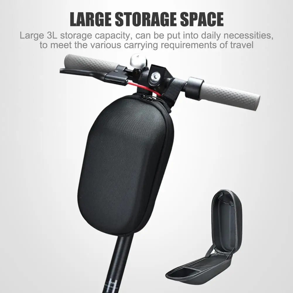

For Millet M365 Scooter Bag EVA Hard Shell Large Capacity Bag Waterproof Storage Bag Charger Organizer Head Bag Handle Mount