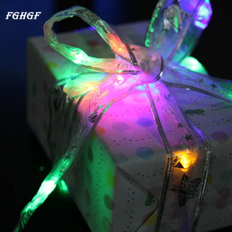 FGHGF 4 м лента с бантом бабочкой 40LED гирлянда для свадьбы рождественской вечеринки