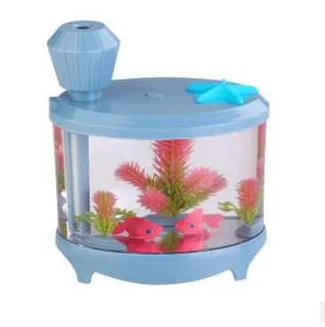 Новинка Красивые Мини Fish Tank Аквариум Лампы Увлажнитель Ночник Очиститель