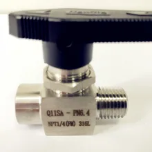 Бесплатная доставка 1/4 &quotFNPT * MNPT шаровой клапан нержавеющая