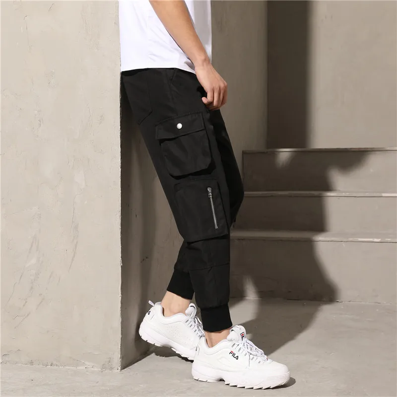 Новая модель повседневные штаны мужские Свободные Комбинезоны в стиле хип хоп