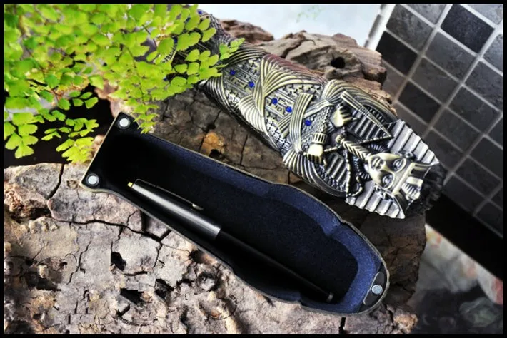 Металлические коробки для ручек египетский фараон подарочные фигурки контейнер для хранения домашнего и офисного искусства украшения ElimElim