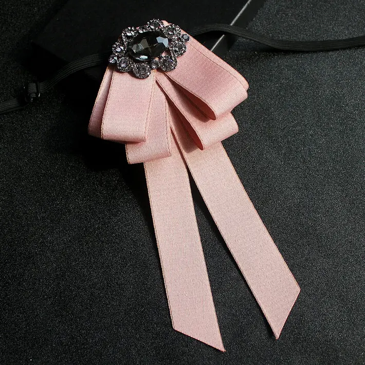 Rhinestone Bow tie Британский мужской женский Шелковый атласный бант из ленты, галстук-платок, роскошный галстук для жениха, бизнес, Свадебная вечеринка, сплав, кристаллы, стразы, галстук-бабочка - Цвет: Rhinestone Bow tie