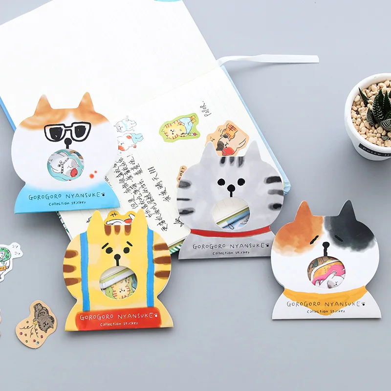 Креативные персонажи из мультфильмов Kawaii животные кошка декоративные наклейки