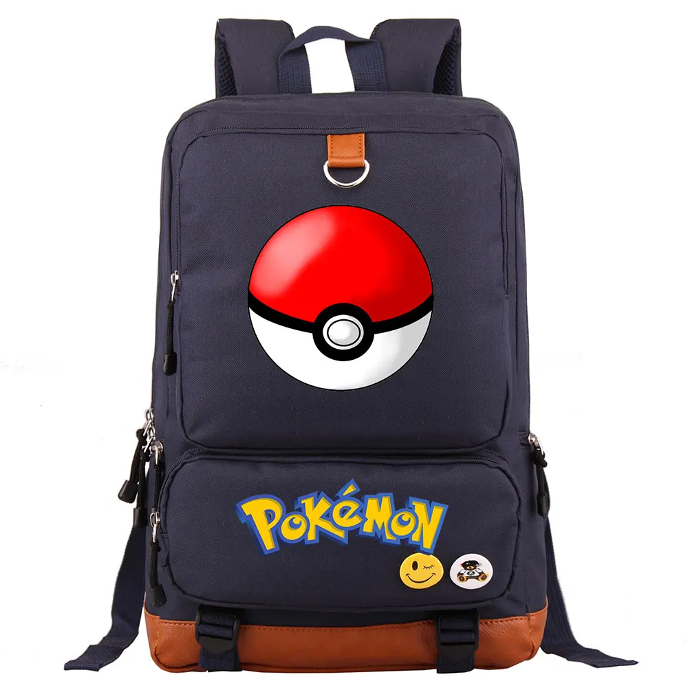 28 Аниме Сквиртл Пикачу Charmander Gengar мальчик девочка школьная сумка для женщин рюкзак для подростков школьные сумки холст для мужчин студенческий рюкзак - Цвет: 28