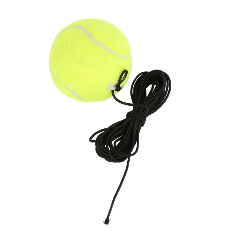 Теннисный тренировочный мяч и резиновая лента для тренировок