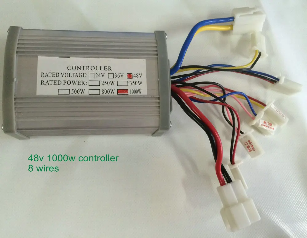 24v36v48v1000w щеточный контроллер постоянного тока для электрического велосипеда